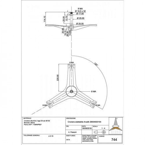 Крестовина барабана Beko 28004500100 cod744