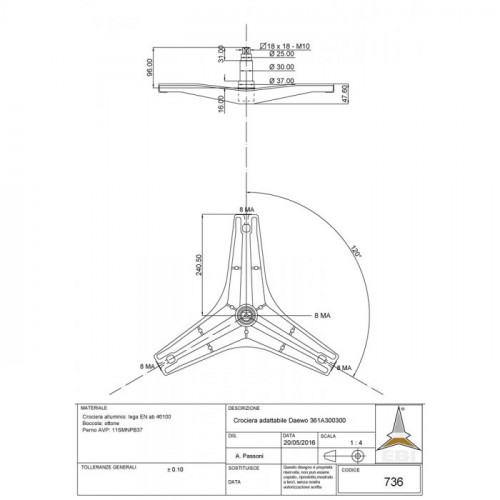 Крестовина барабана СМА DAEWOO DWD-F1013 361A300500 361A300300 4093536