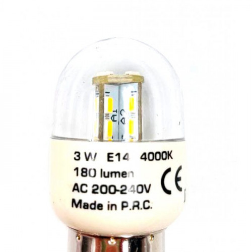 Лампочка светодиодная холодильника LED 3W E14 Lumen 4000K