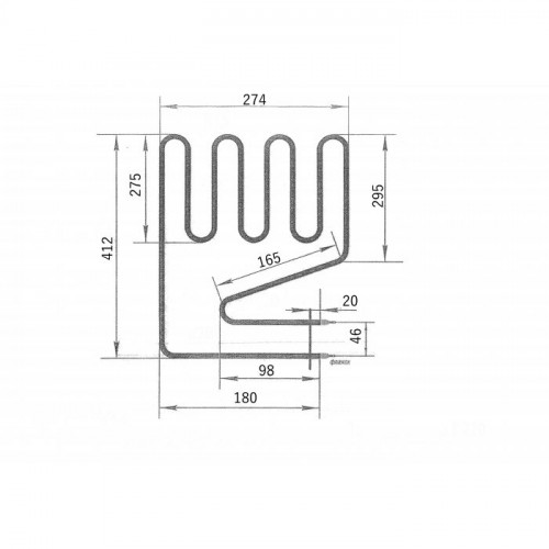 ТЭН для саун HARVIA ZSS-110 1500W 275 А 8/1,5 Т 220