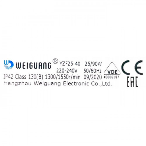 Микродвигатель Weiguang YZF 25-40 (25W) пять точек крепления