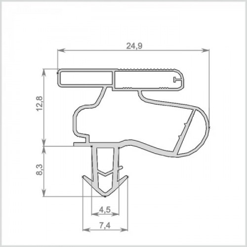 Уплотнитель холодильника 580x990мм Профиль